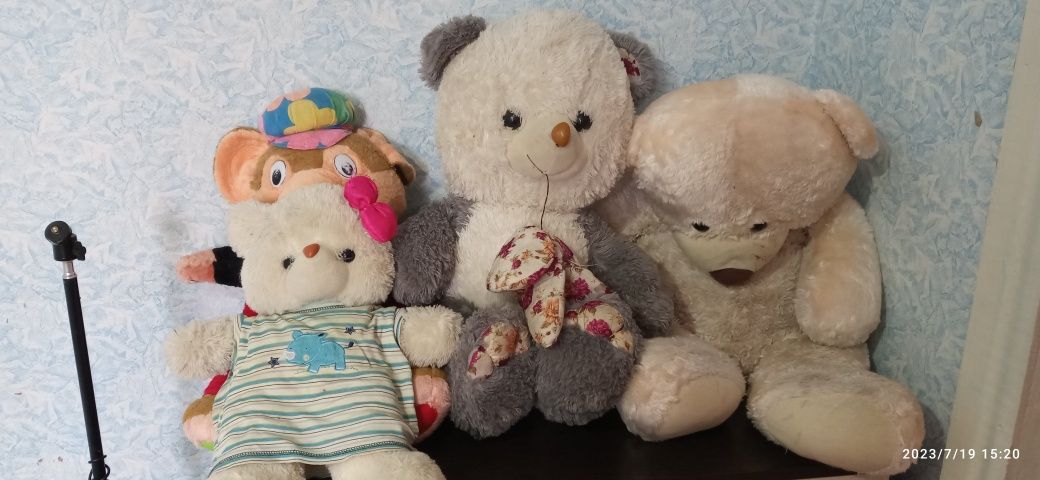 Отдам даром мягкие игрушки