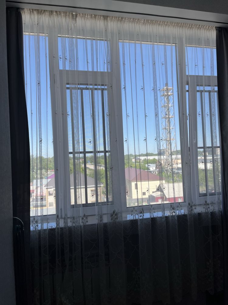 Продам тюль б/у цвет беж