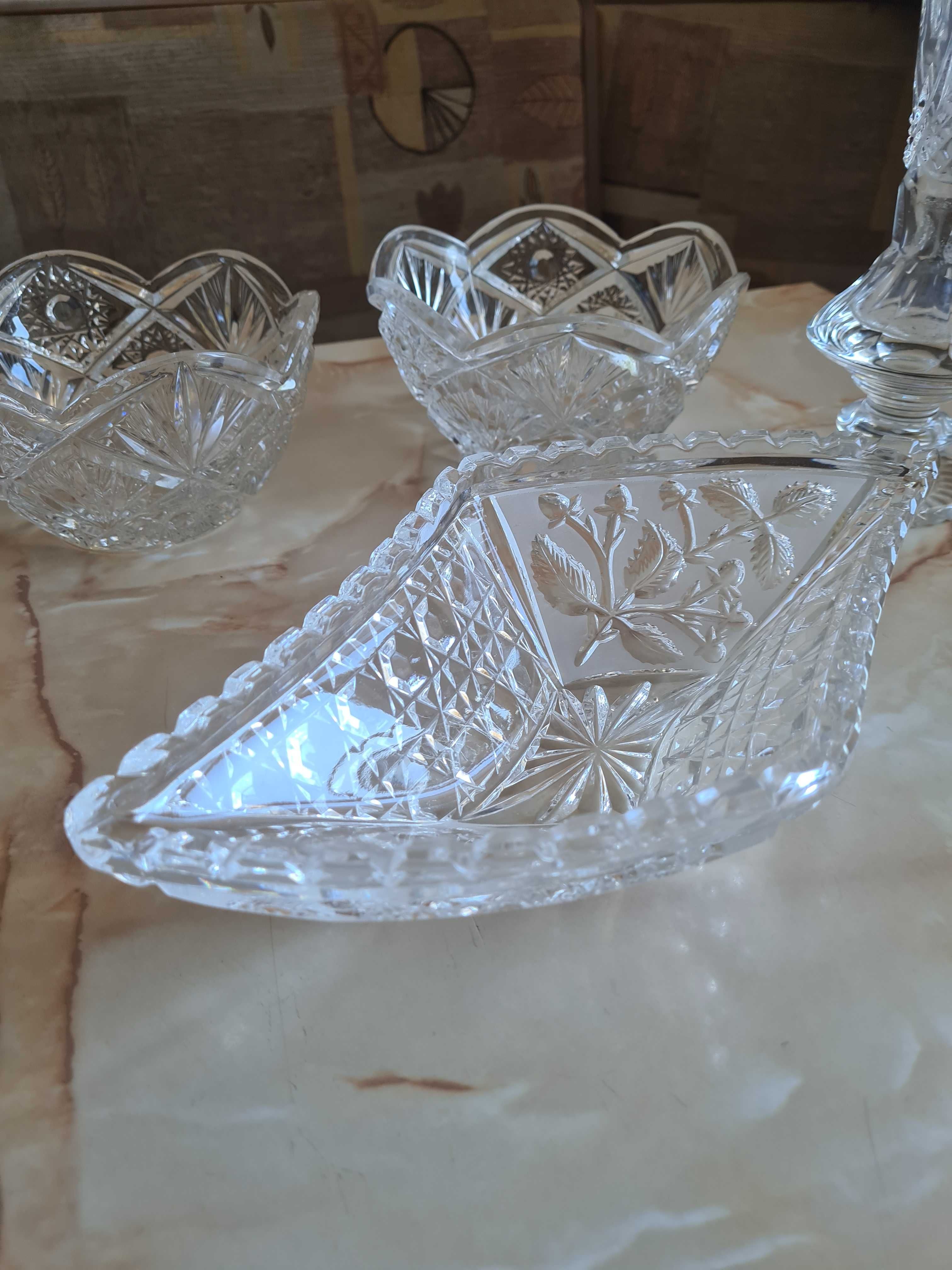 Хрустальные вазы салатницы Cristal Samobor