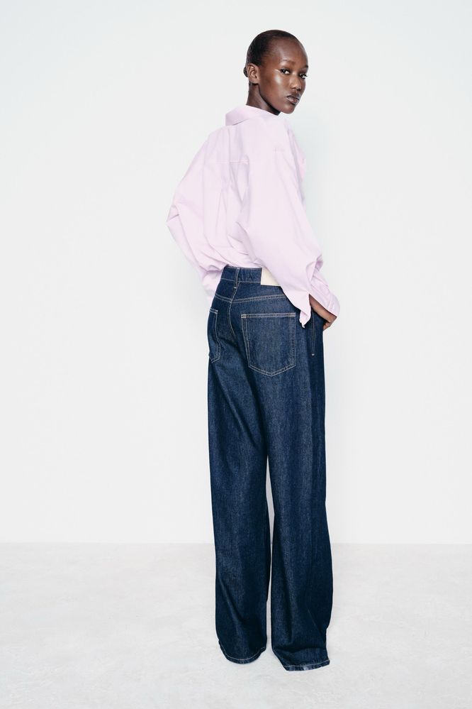 ZARA рубашка нежно-розовая, 100% хлопок. Оригинал, разм S, M