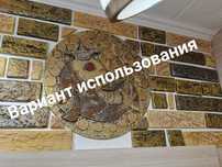 Для декора плитка гипсовая , зеркальная.