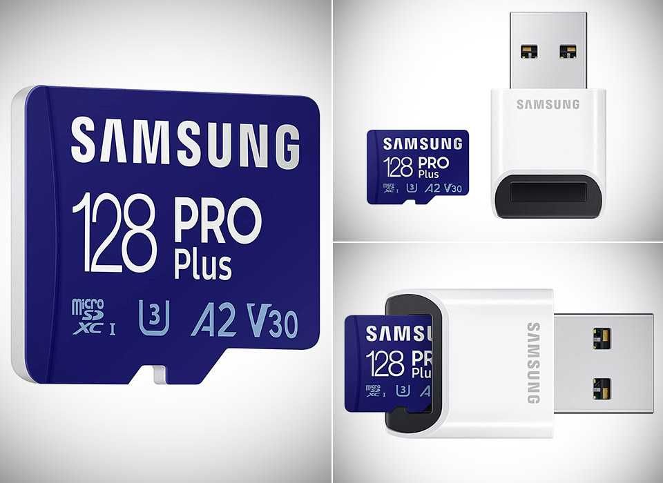 Карта памяти Samsung PRO Plus 128GB MicroSD