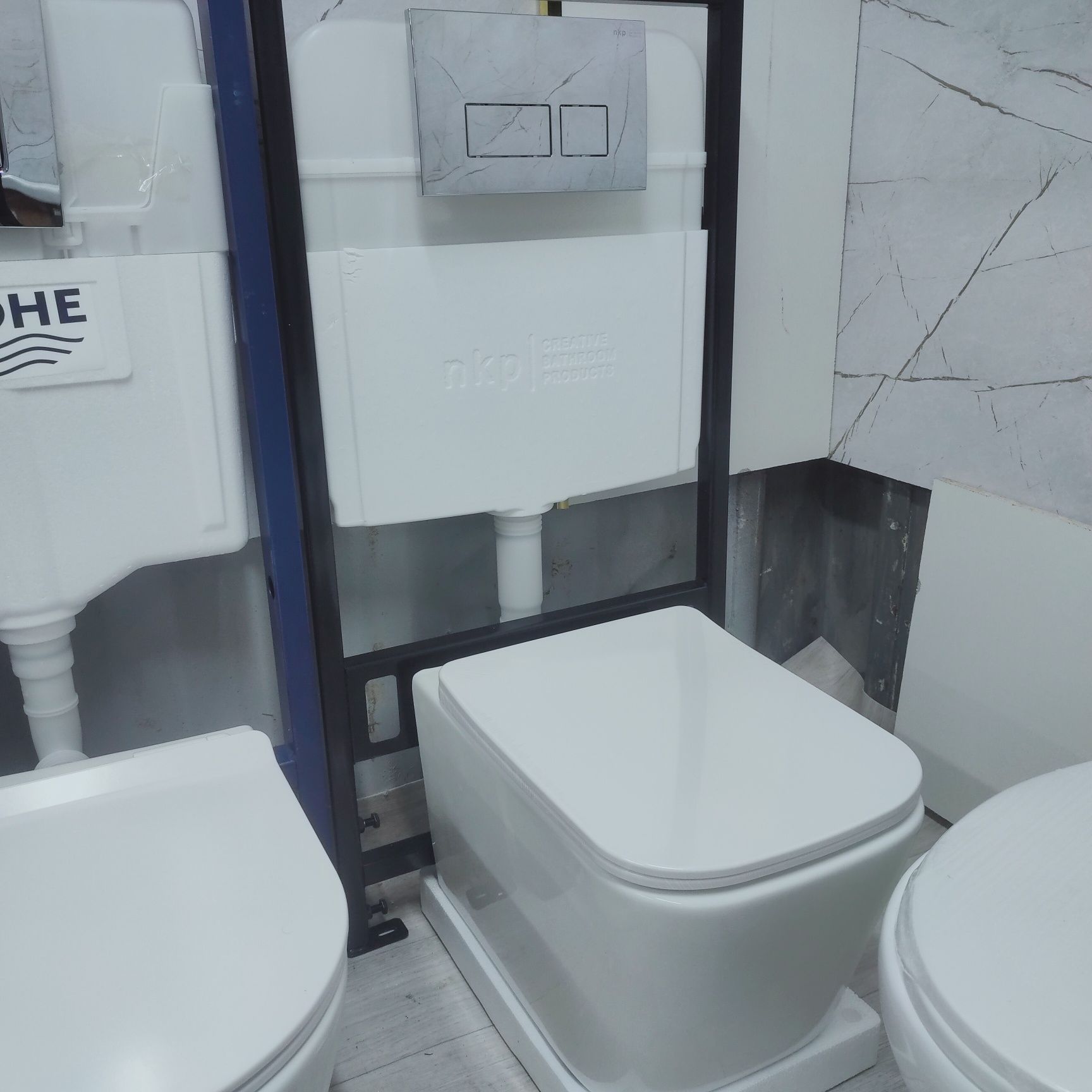 Акция  Grohe инсталляция доставка унитаз ванна тумба с раковиной