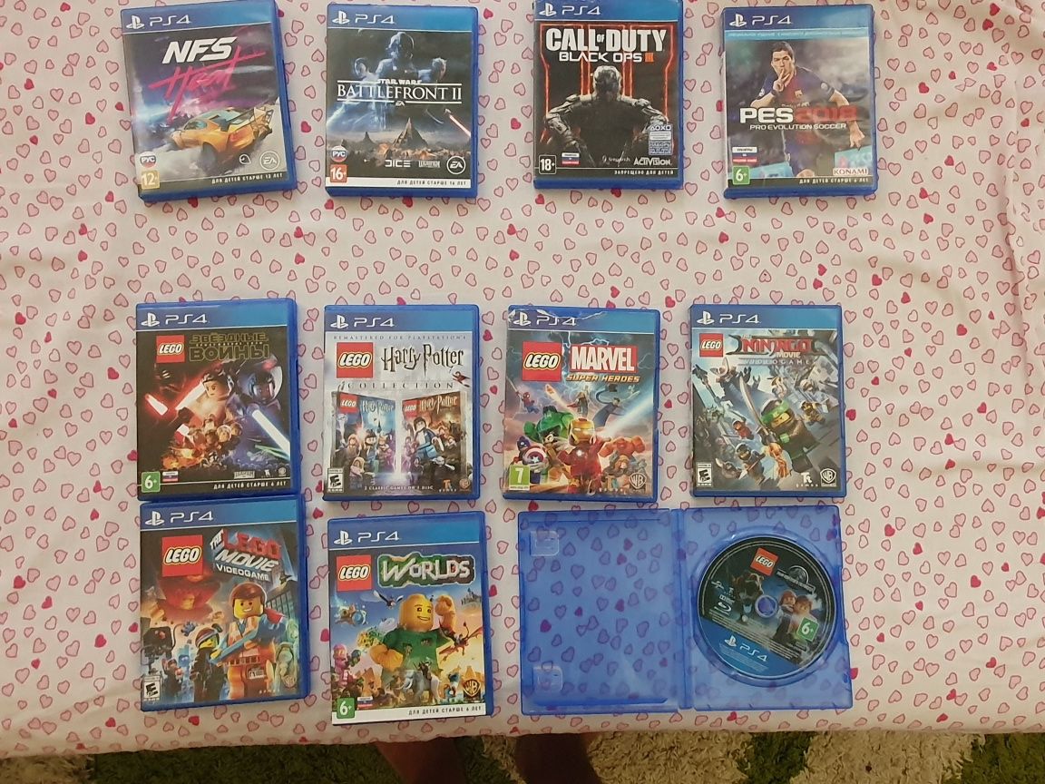 Диски с играми ps4