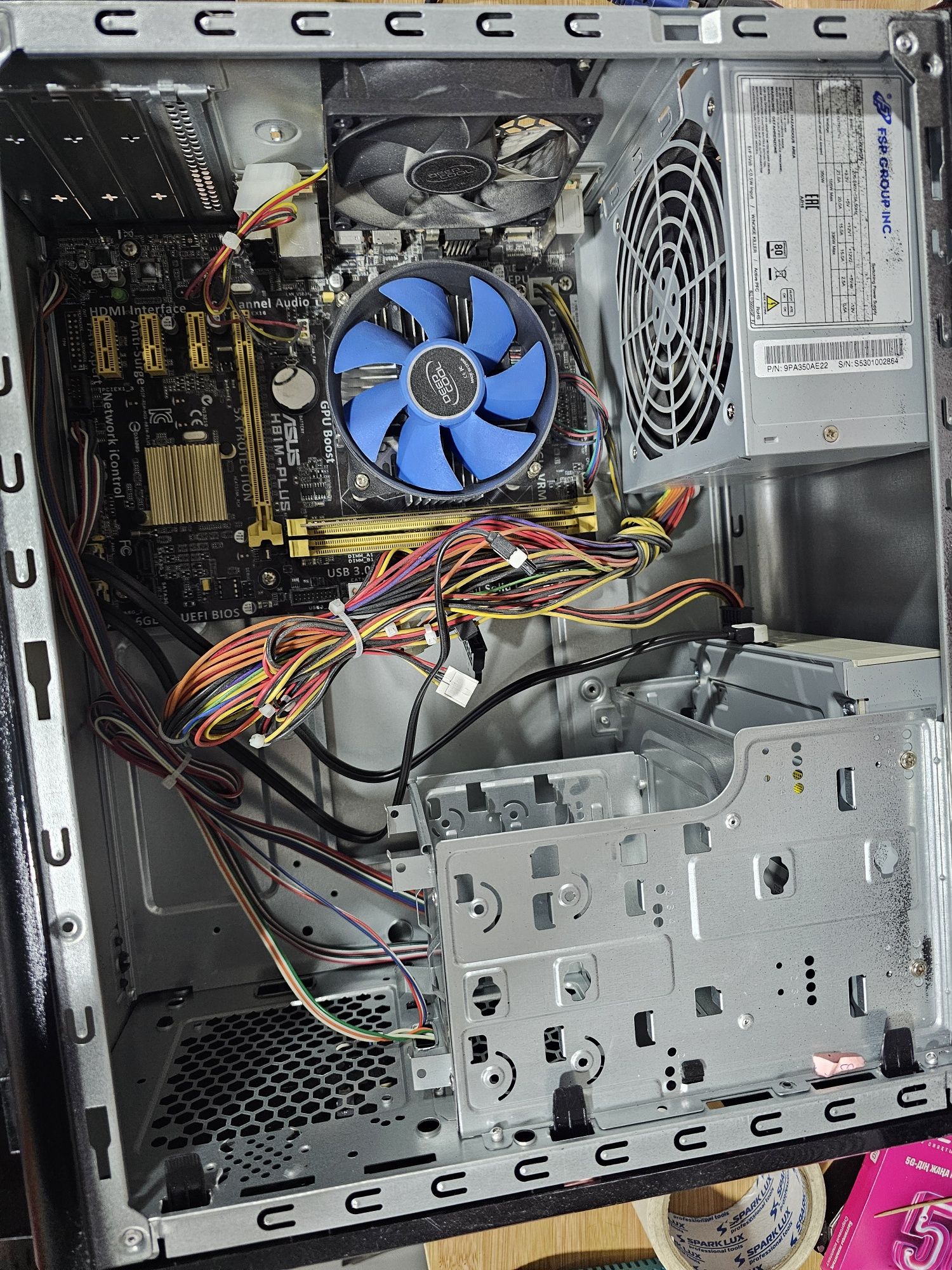 Материнские платы Asus H81m-plus / i3 4130/ 4gb