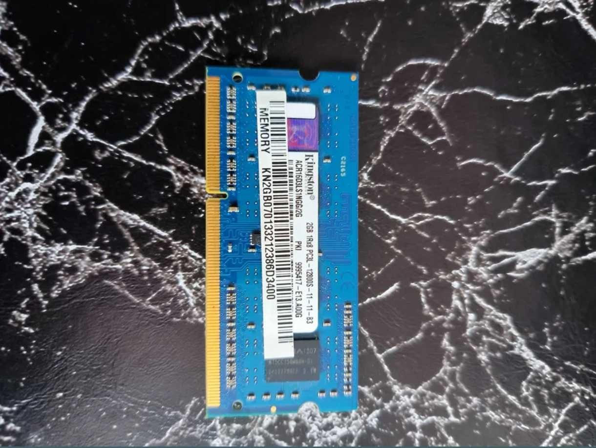 Оперативная память Kingston для ноутбука ddr3l 2 Gb 1600 MHz