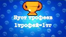 Буст трофеев 1кубок=1тг