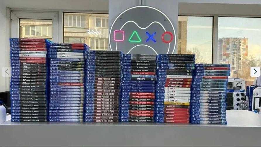Диски PS4/PS5 новые и б/у с гарантией и проверкой