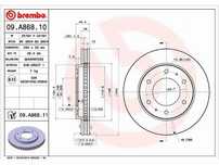 Диск тормозной перед  Mitsubishi L200