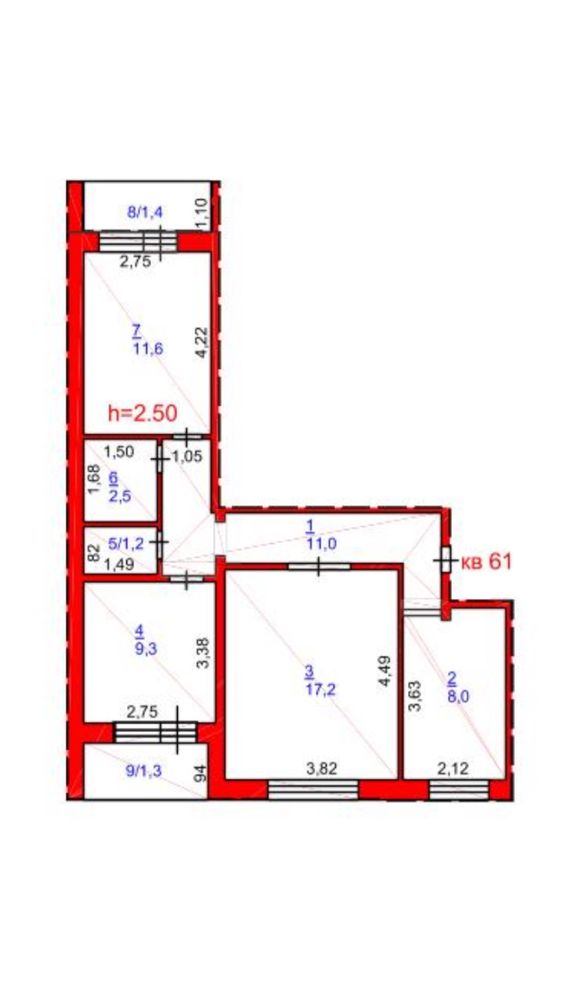 Продам 3-х комнатную квартиру
