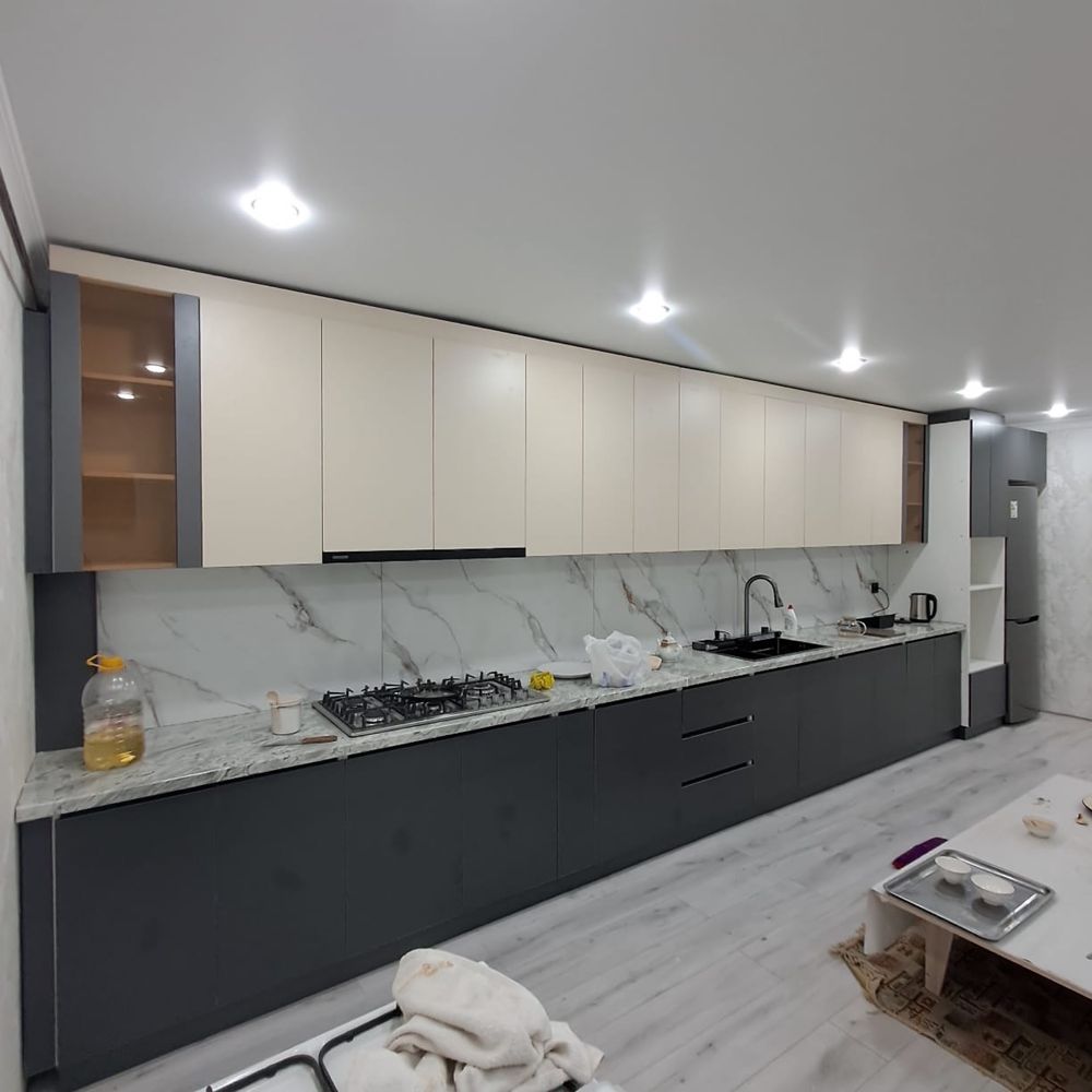 Кухонные Гарнитуры на Заказ Кухонный Мебель Шкаф для Кухни Доставка