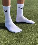 Высокие белые мужские, женские носки nike длинные
