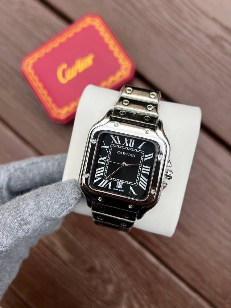 Cartier Santos мужские наручные часики