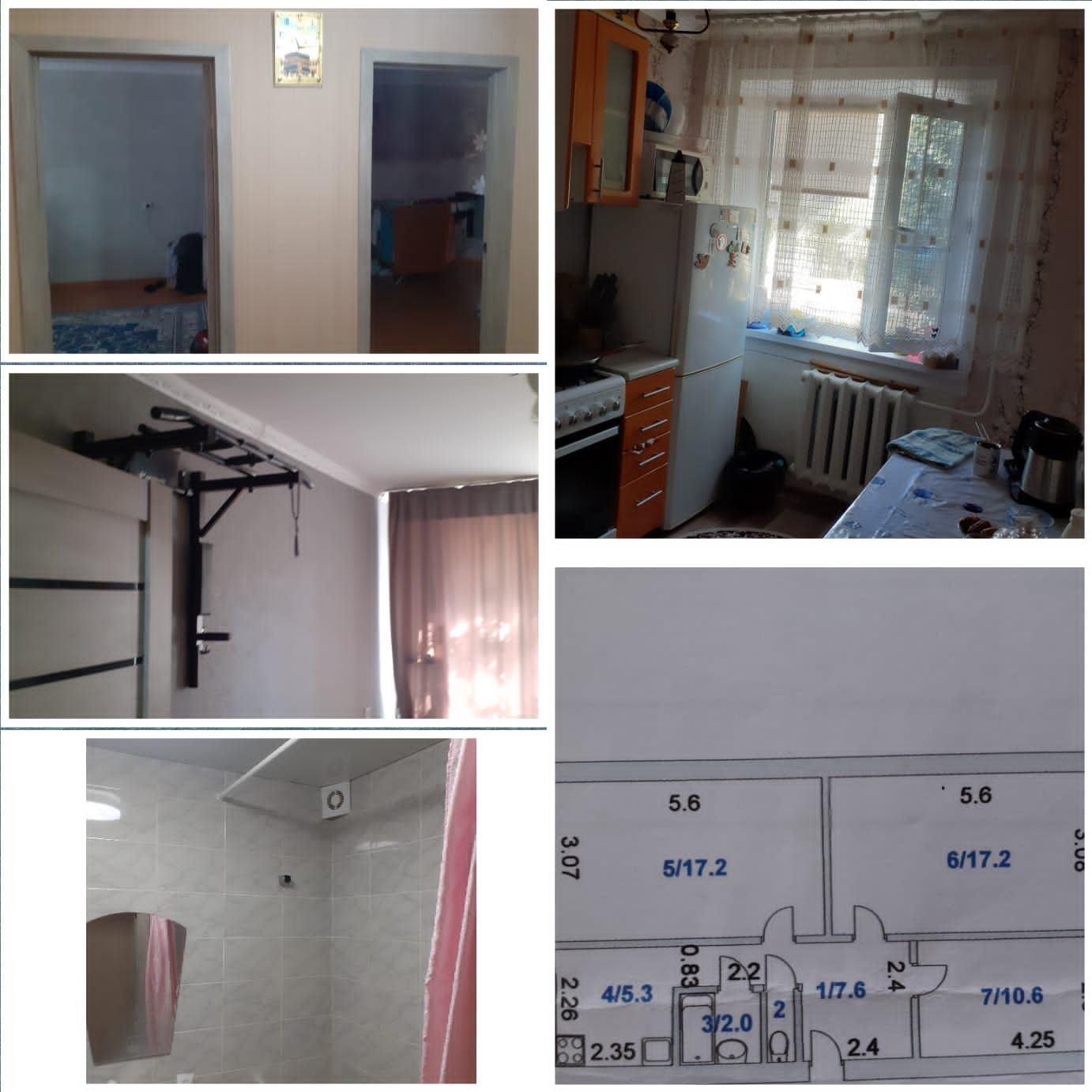 Продам 3 х комн квар. 6-10, 1 этаж