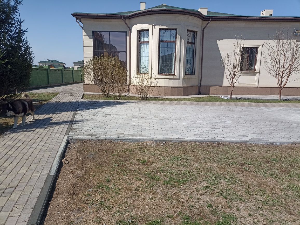Укладка брусчатки, строительные работы