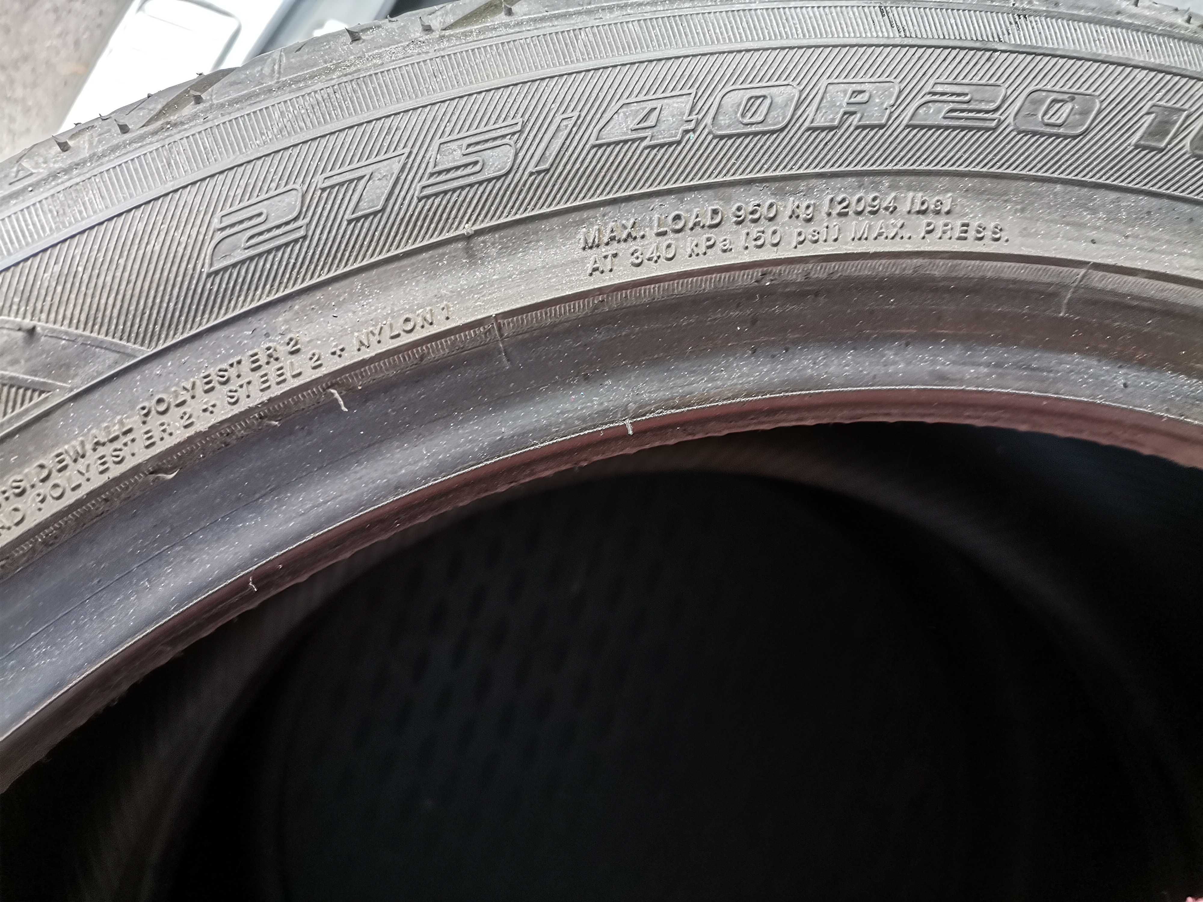 Летние шины Yokohama Parada 275/40 R20
