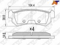 Колодки тормозные Chevrolet Lacetti