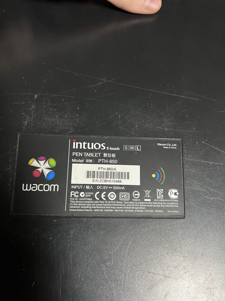 проф графический планшет Wacom Intuos5 Touch Large Pen Tablet (PTH850)