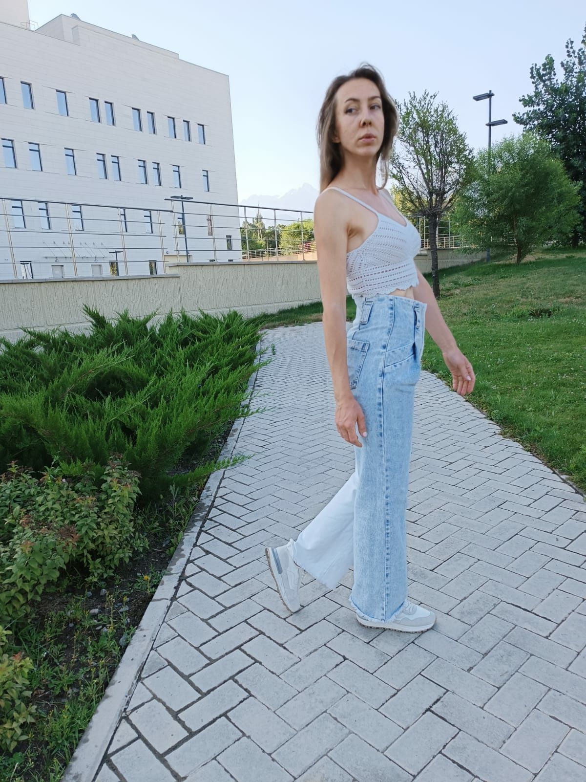 Джинсы женские /двухцветные