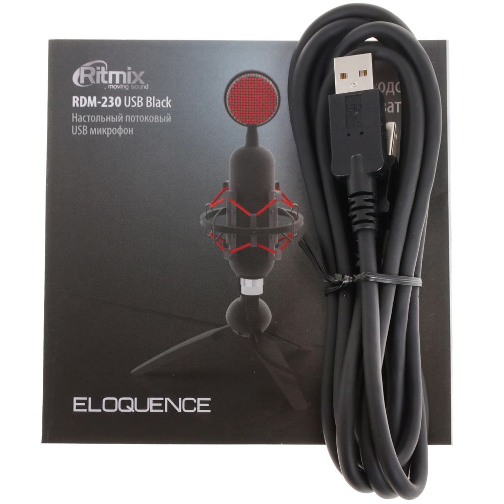 Настольный микрофон Ritmix RDM-230 USB Black