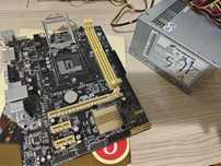 Материнская плата asus h81m-k+ блок питания FSP 250W