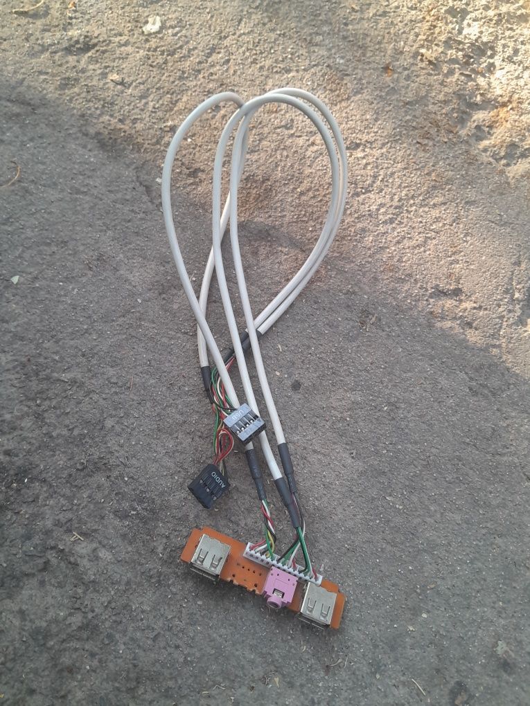 Передняя панель 2 USB и AUDIO хаб разветвитель для корпуса компьютера