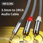 Фирменный кабель 3,5 Jack - RCA (тюльпаны)