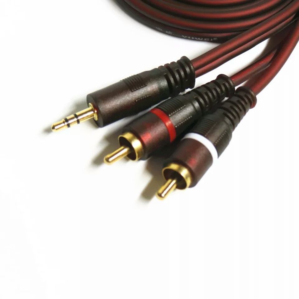 Кабель AUX на 2RCA (колокольчики) 1.5м, 5м, 10. Качественные!!! Алматы