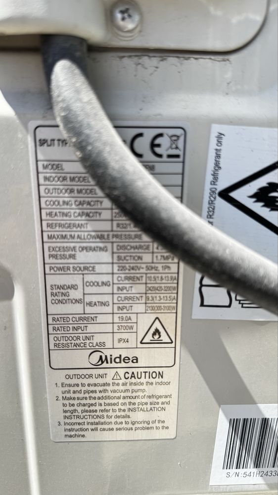 Продам кондиционер 24 midea