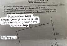 Болашақтан жер сатылады
