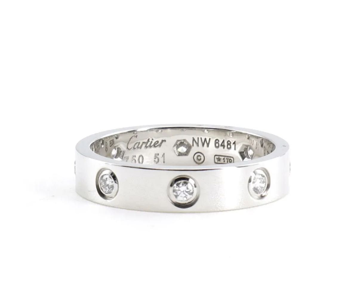 Кольцо Cartier Love с 8 бриллиантами
