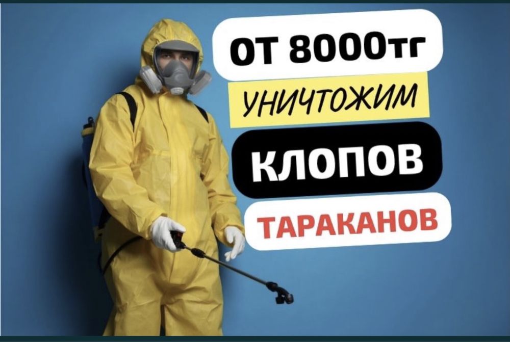 Дезинфекция уничтожение таракан клопы блохи ГАРАНТИЯ