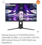 27" Монитор Samsung G3 FHD 144hz