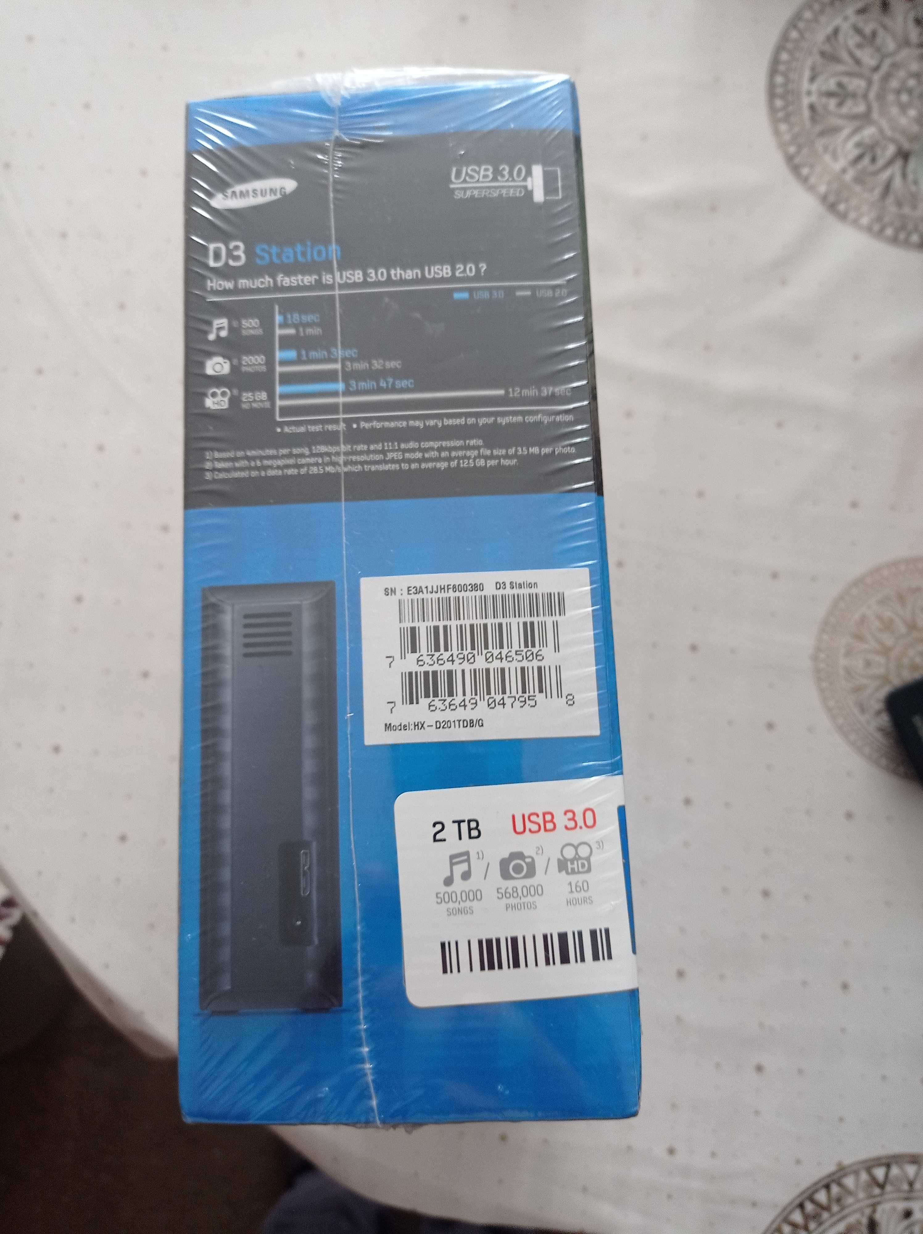 Samsung D3 Station 2TB External Hard Drive 3.5" HDD, USB 3.0