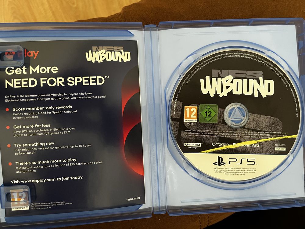 Диски Fc 25, Need For Speed Unbound PS5