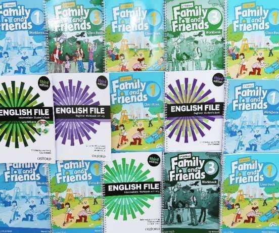 Solutions,English File,Family and Friends,Headway,Fly High,Round up