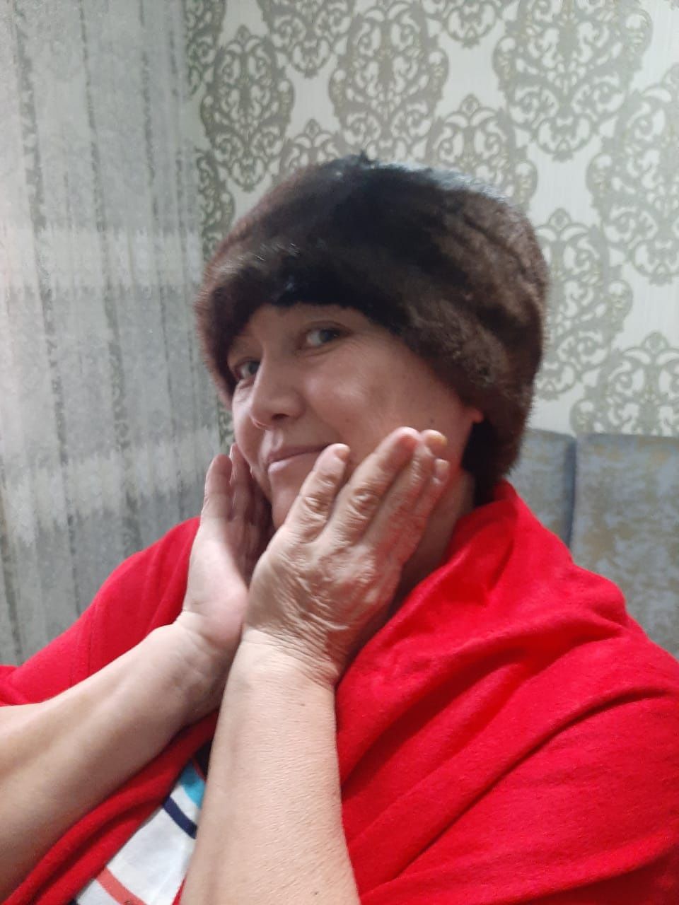 Норковая шапка.  Женская. Новая.