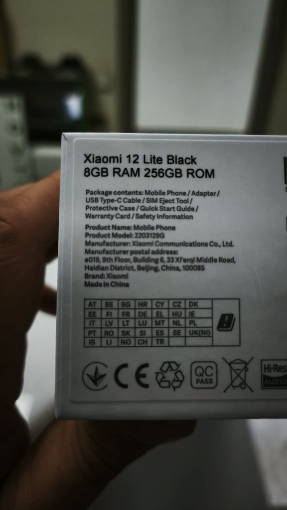 Xiaomi 12 lite 12/256