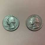 Монеты перевертыши Liberty quarter dollar