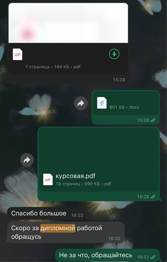 Рефераты, эссе, резюме, курсовые, дипломные работы и т.д.