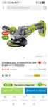 Шлифмашина угловая RYOBI ONE+ R18AG7-0