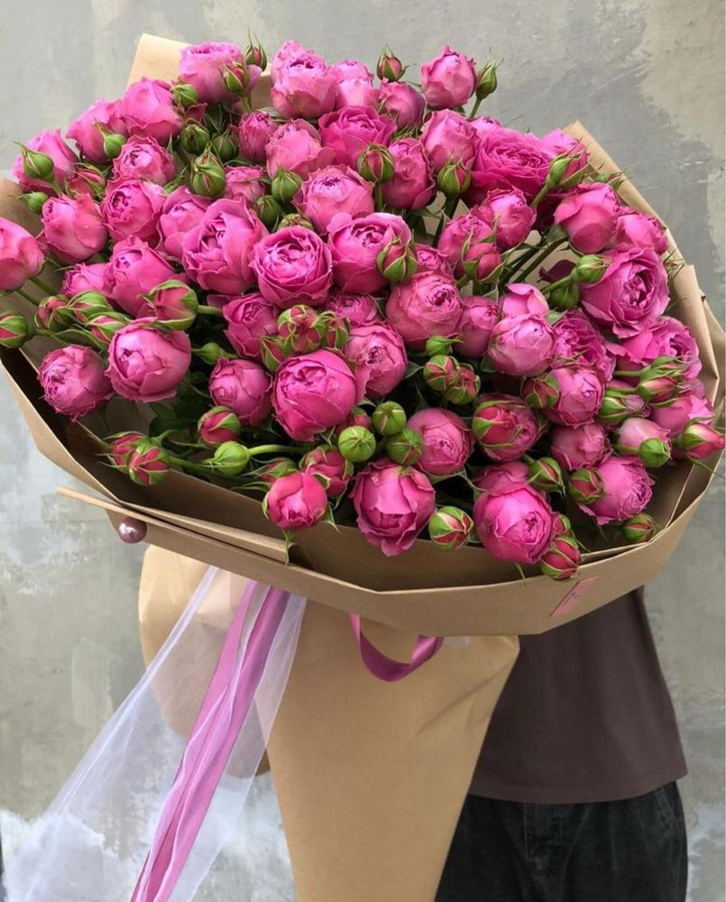 Розы, Гортензии, пионы, кустовые розы