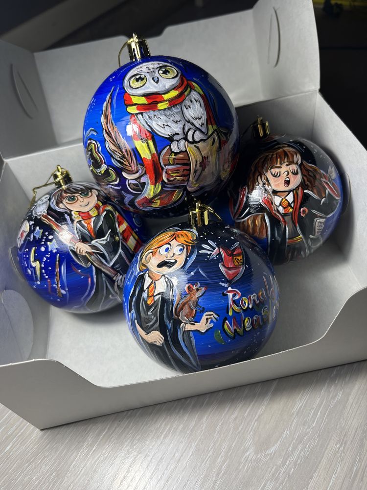 Роспись новогодних шаров!