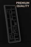 Автолюбителям стильный подномерник Carbon