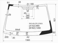 Стекло лобовое KIA RIO II 4/5D 09-11 Kia Rio