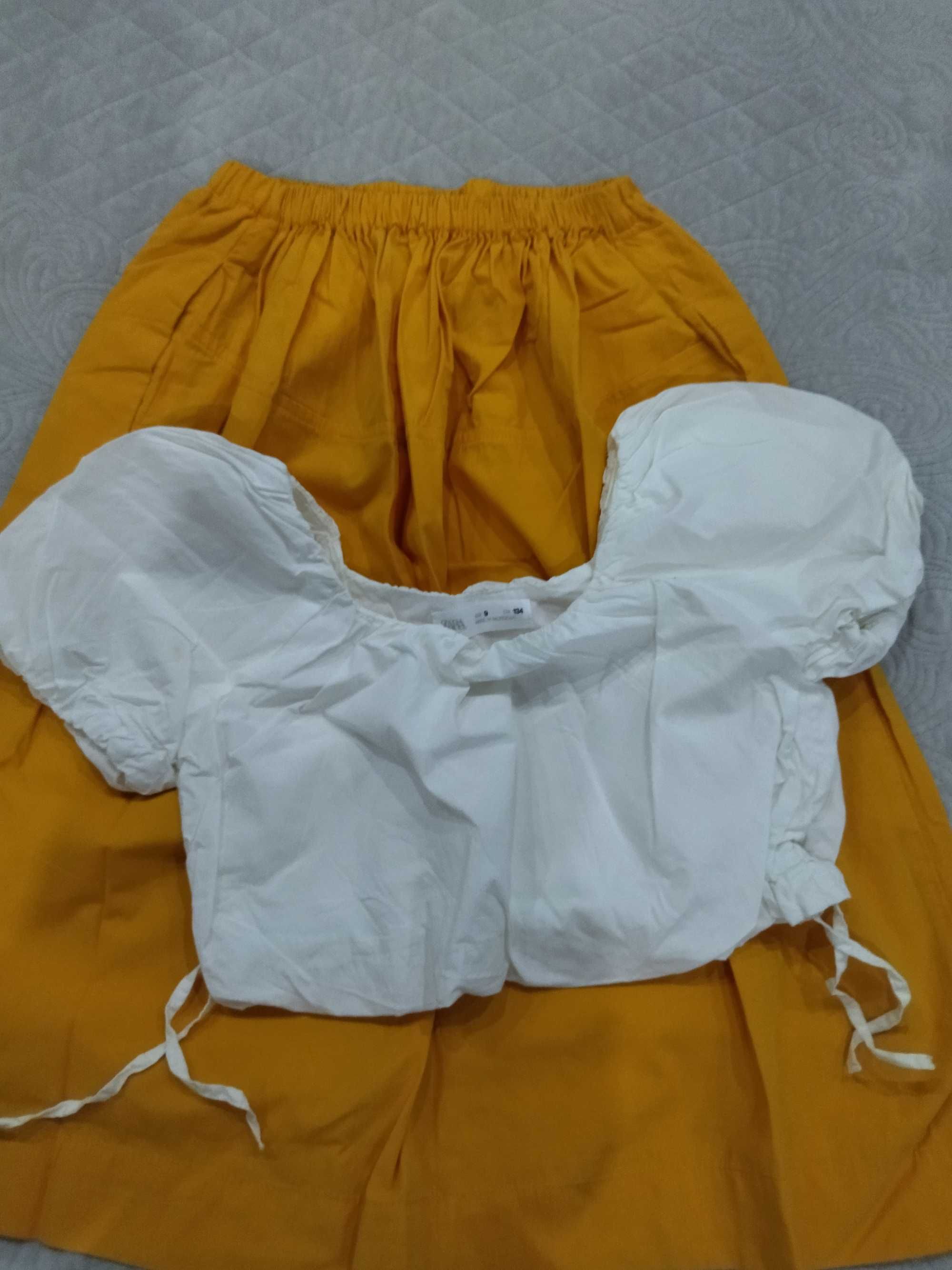 Zara юбка и топик