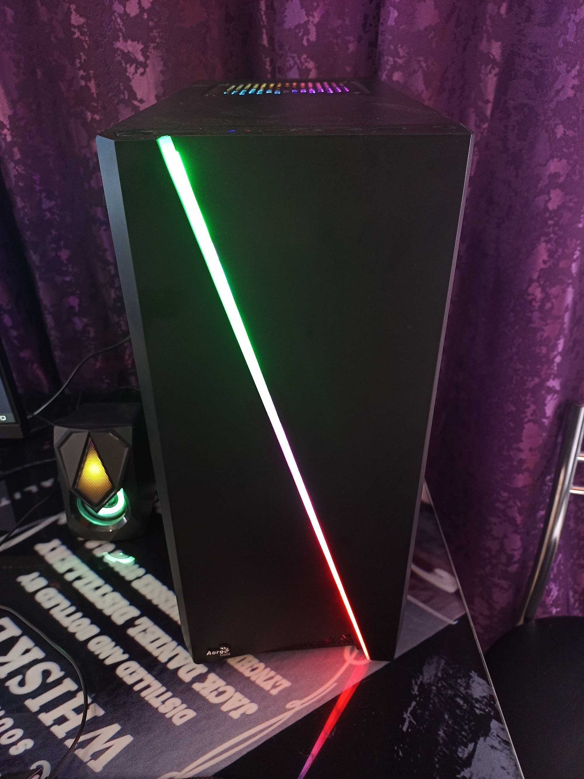 Игровой ПК в полной комплектации (Ryzen 5 5500, 16 Gb DDR4, GTX 1070)