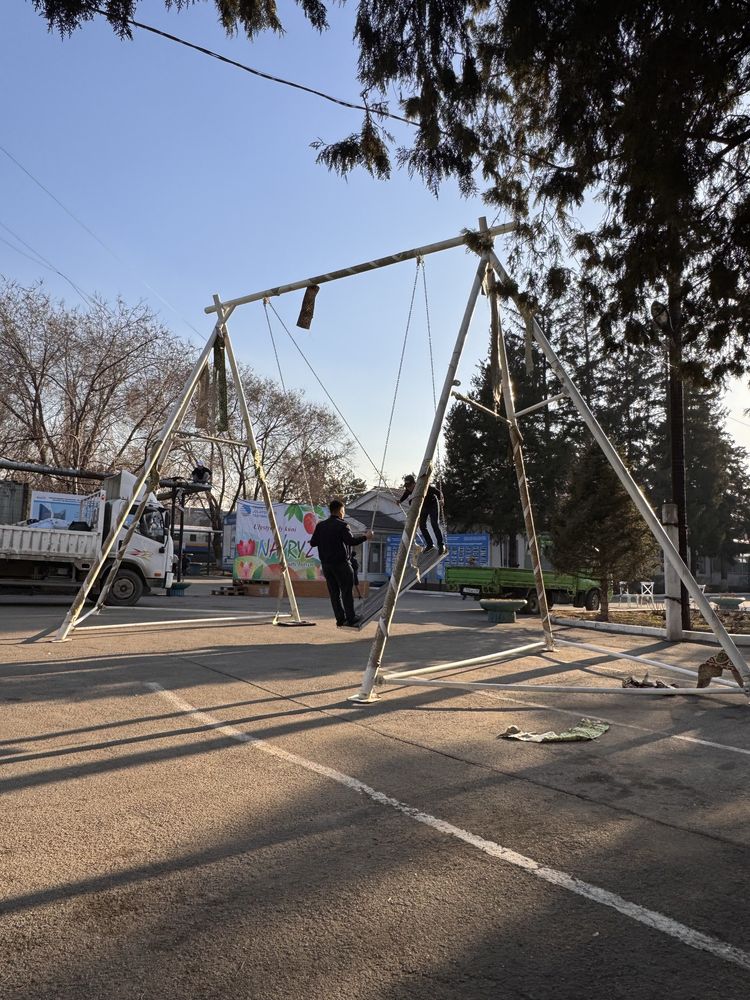 Алтыбақан качели Алтыбакан сатылады арендаға беріледі доставка установ