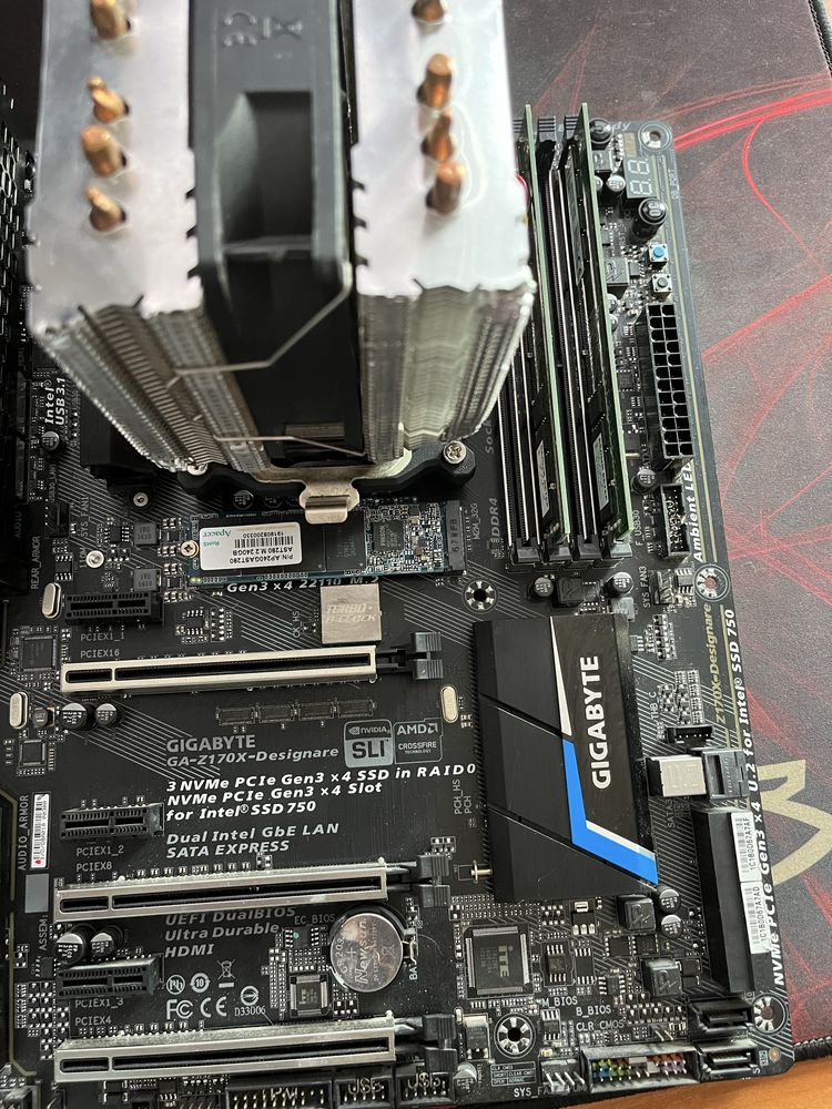 Продам материнскую z170x плату + процессор