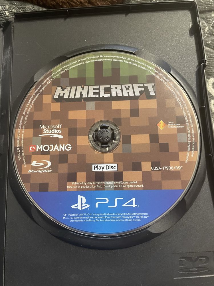 Диск Minecraft для PlayStation 4